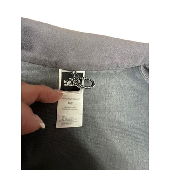"THE NORTH FACE" 2 Tone Blue Fleece Women's Zip Fleece SZ S INSIDE LINER SNAPS - Picture 14 of 16
